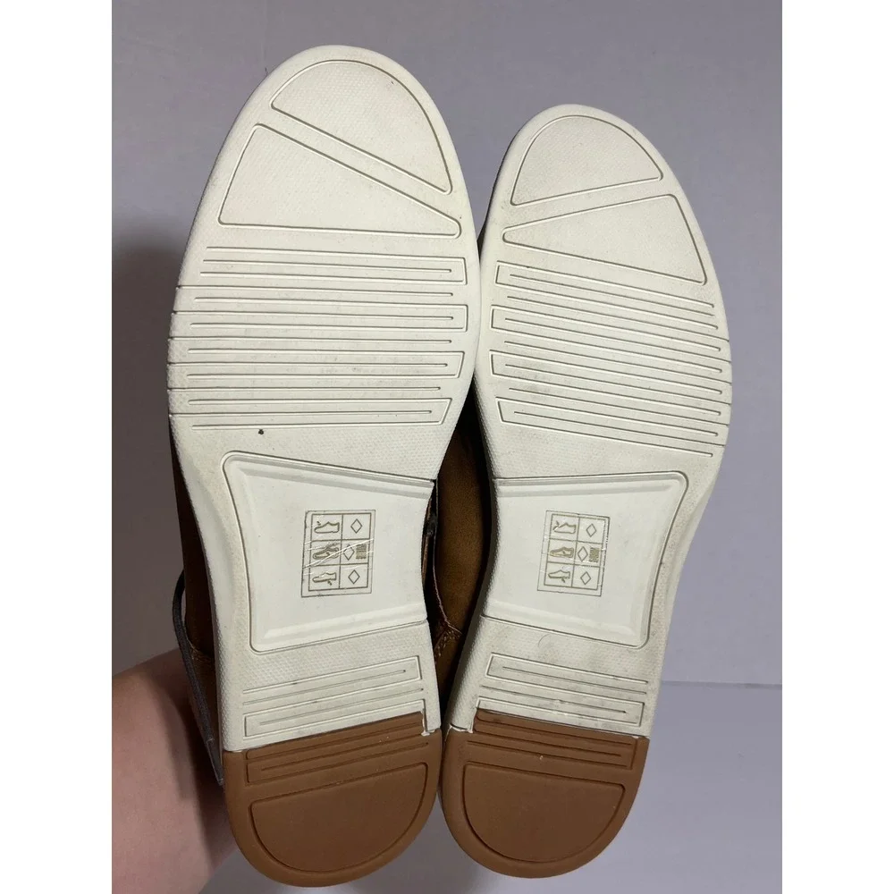 Steve Madden Madden M-LOOU Tan Brown Faux Leather Oxford Shoes Mens‎ 9.5M